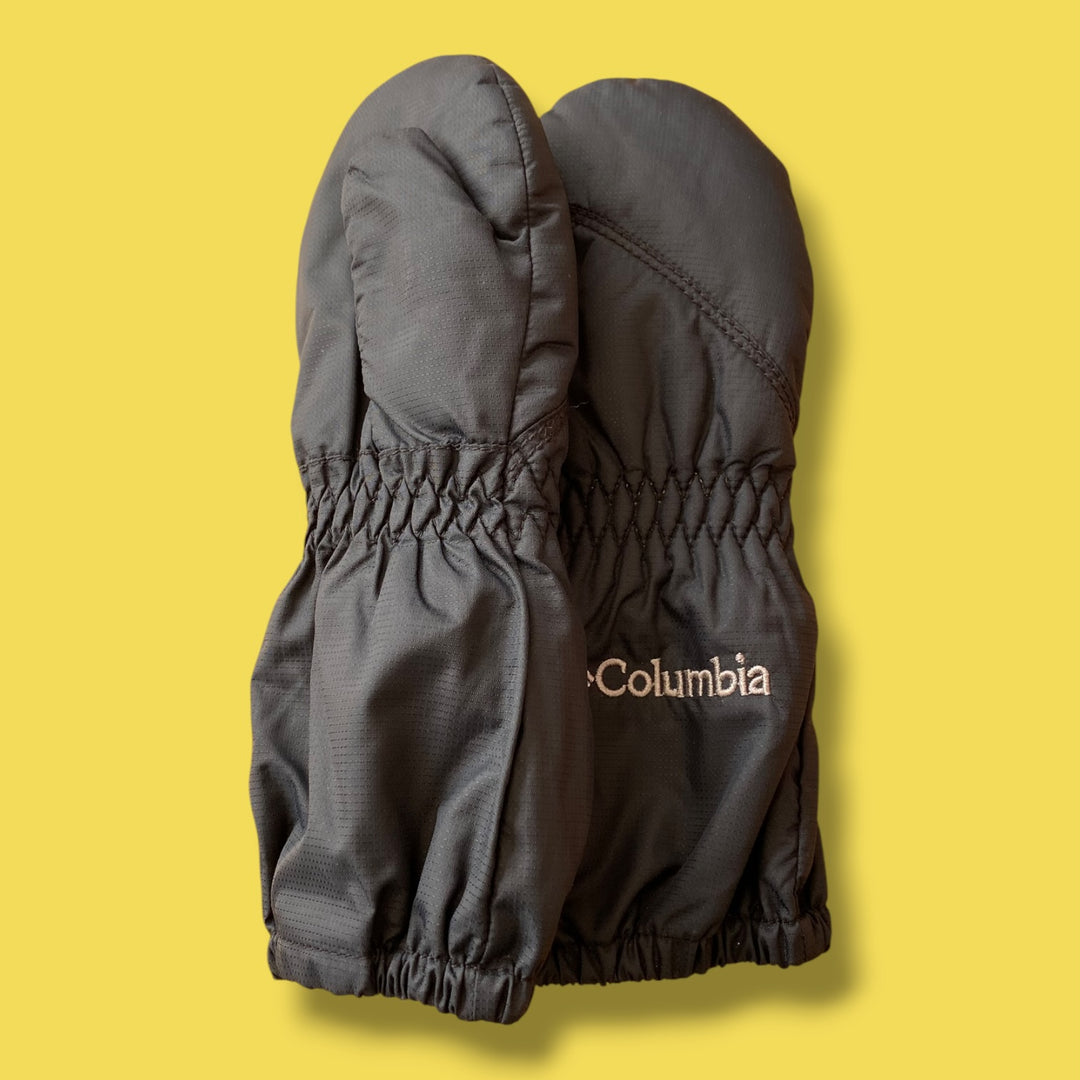 Black Columbia Mitts, 2-4Y