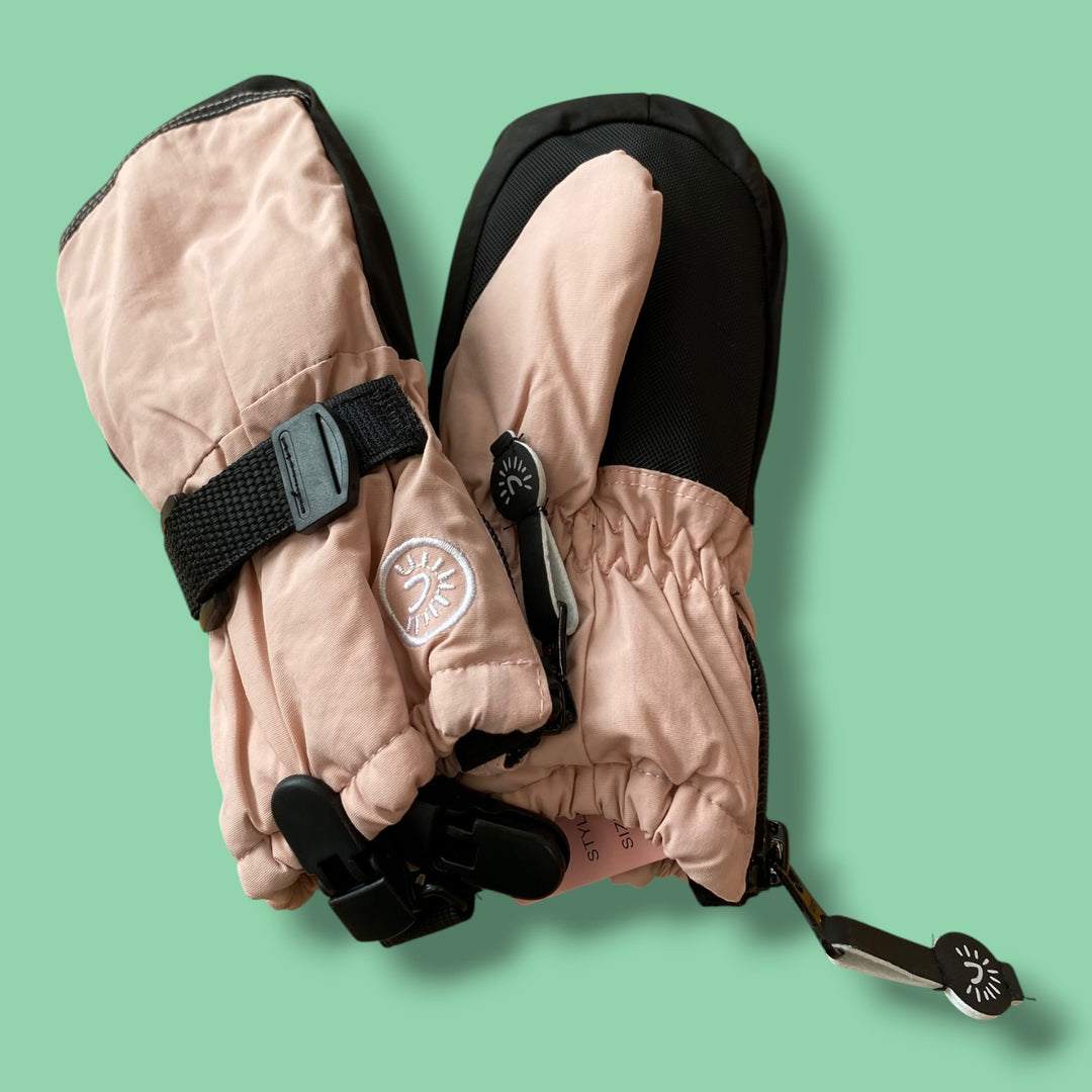 Pink Calikids Mitts, 2-4Y