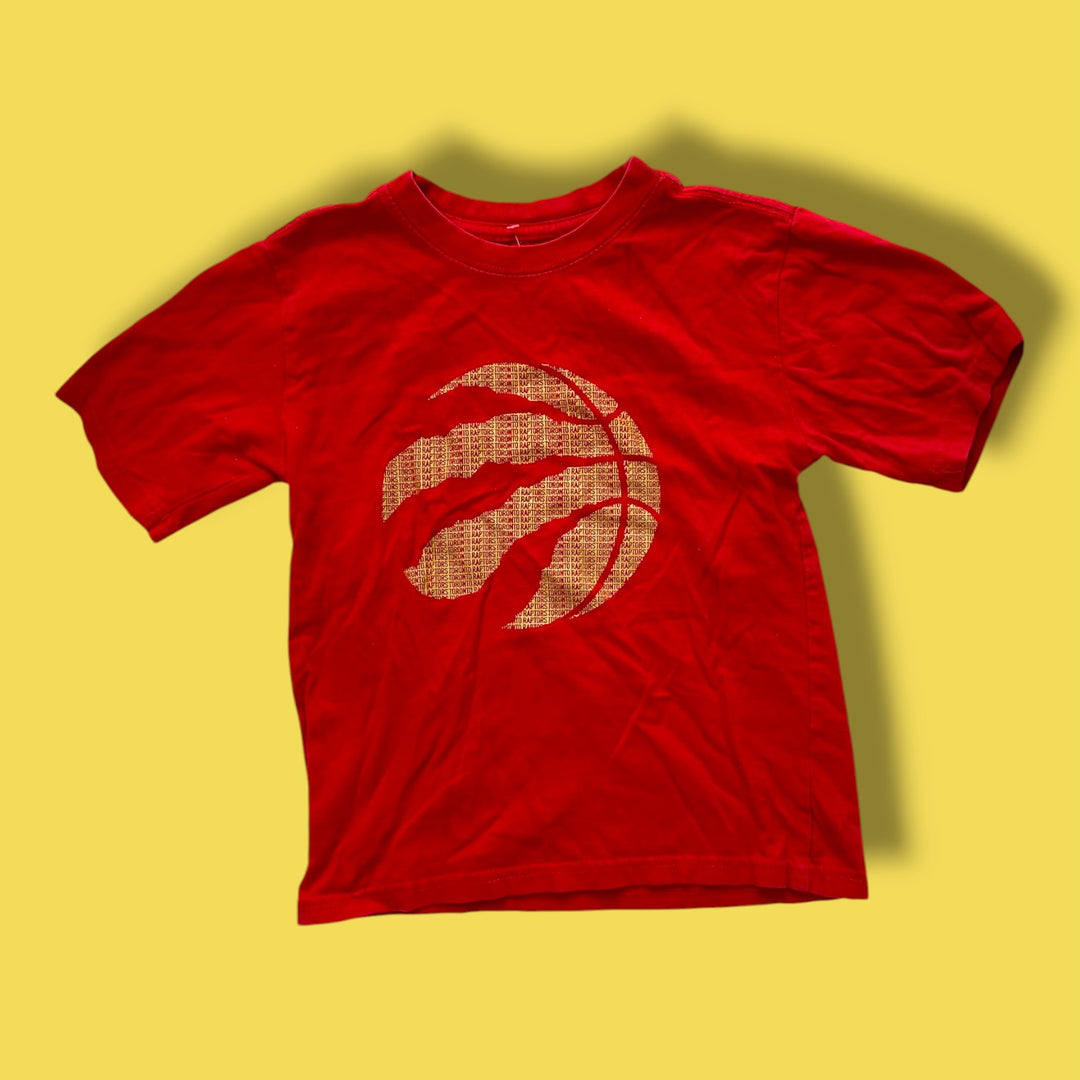 Red NBA Raptors Tee, 4Y
