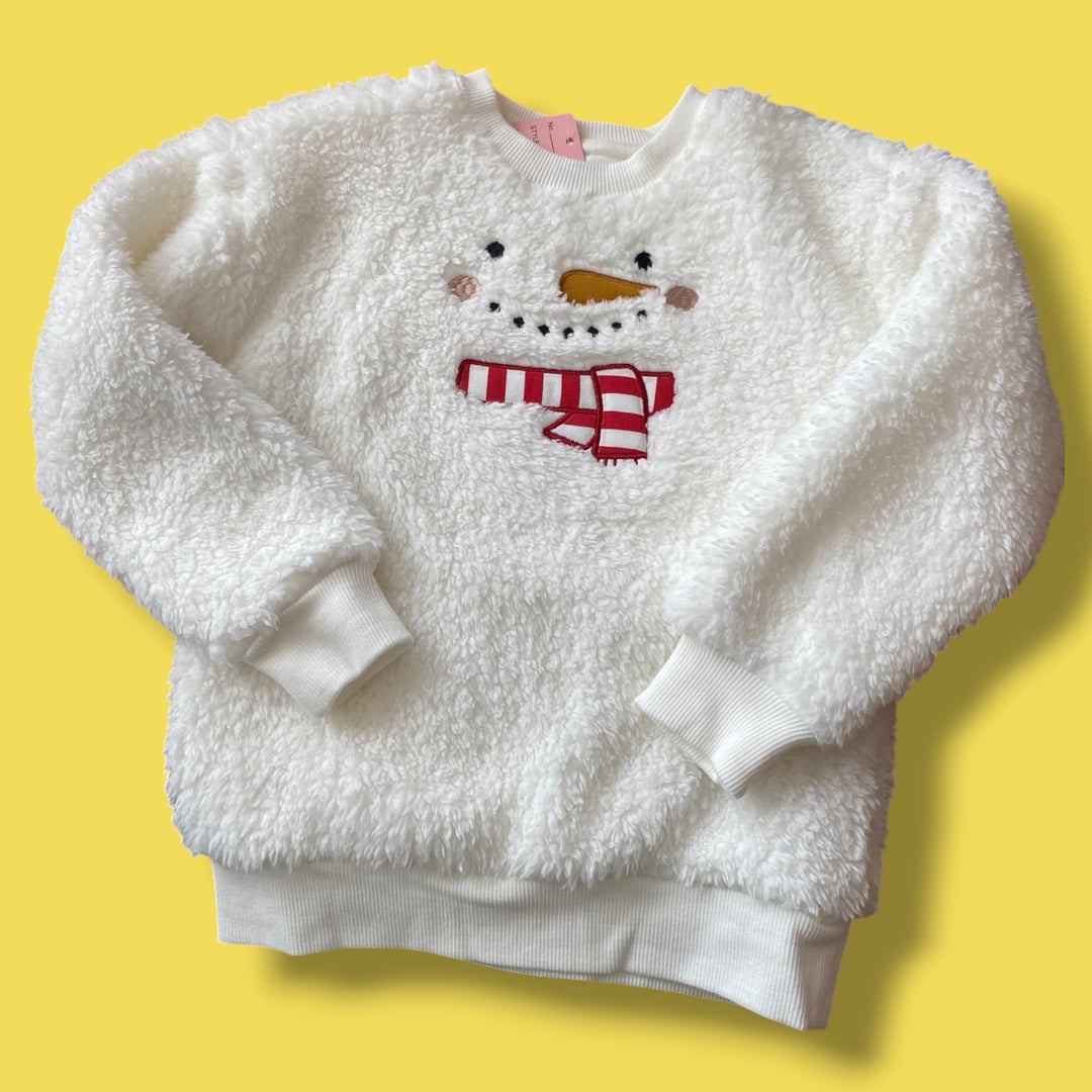 White Petit Lem Sweater, 3Y