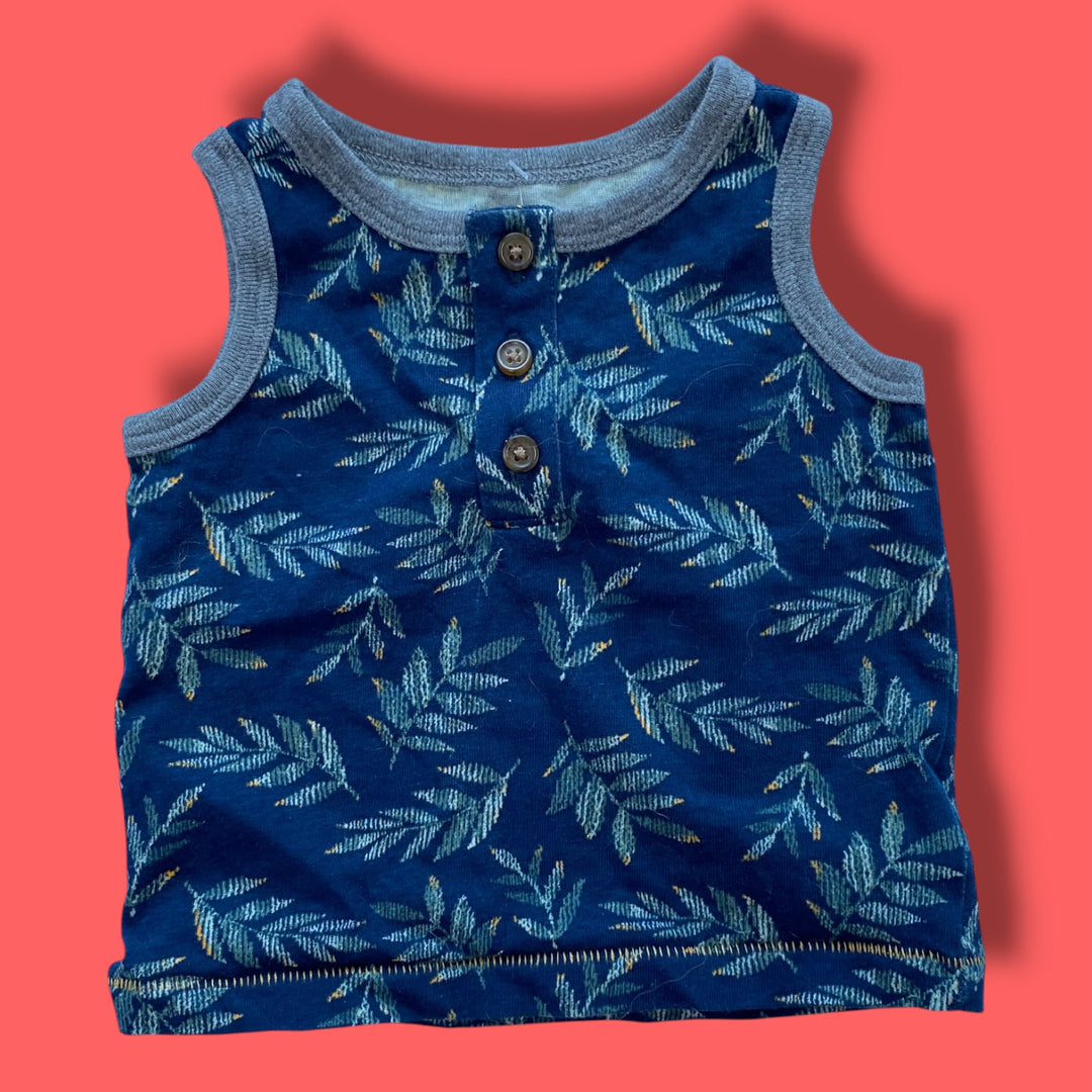 Blue Old Navy Tank, 3-6m