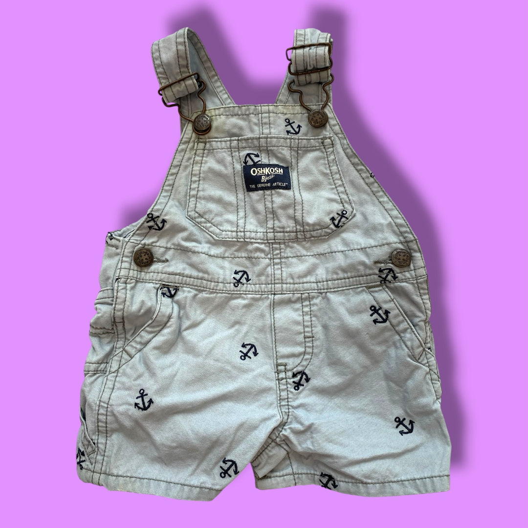 Blue Oshkosh overalls, 6m