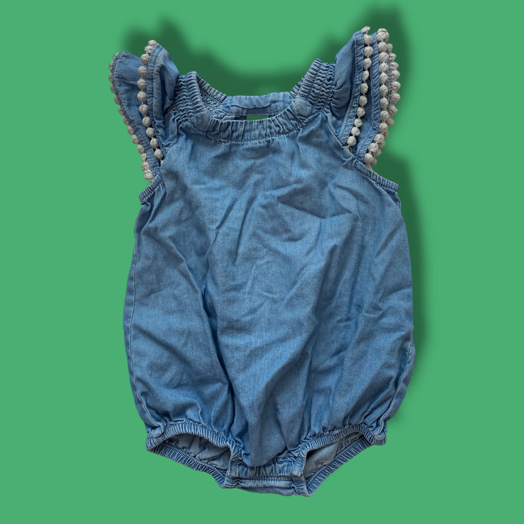 Blue Old Navy Romper, 6-12m