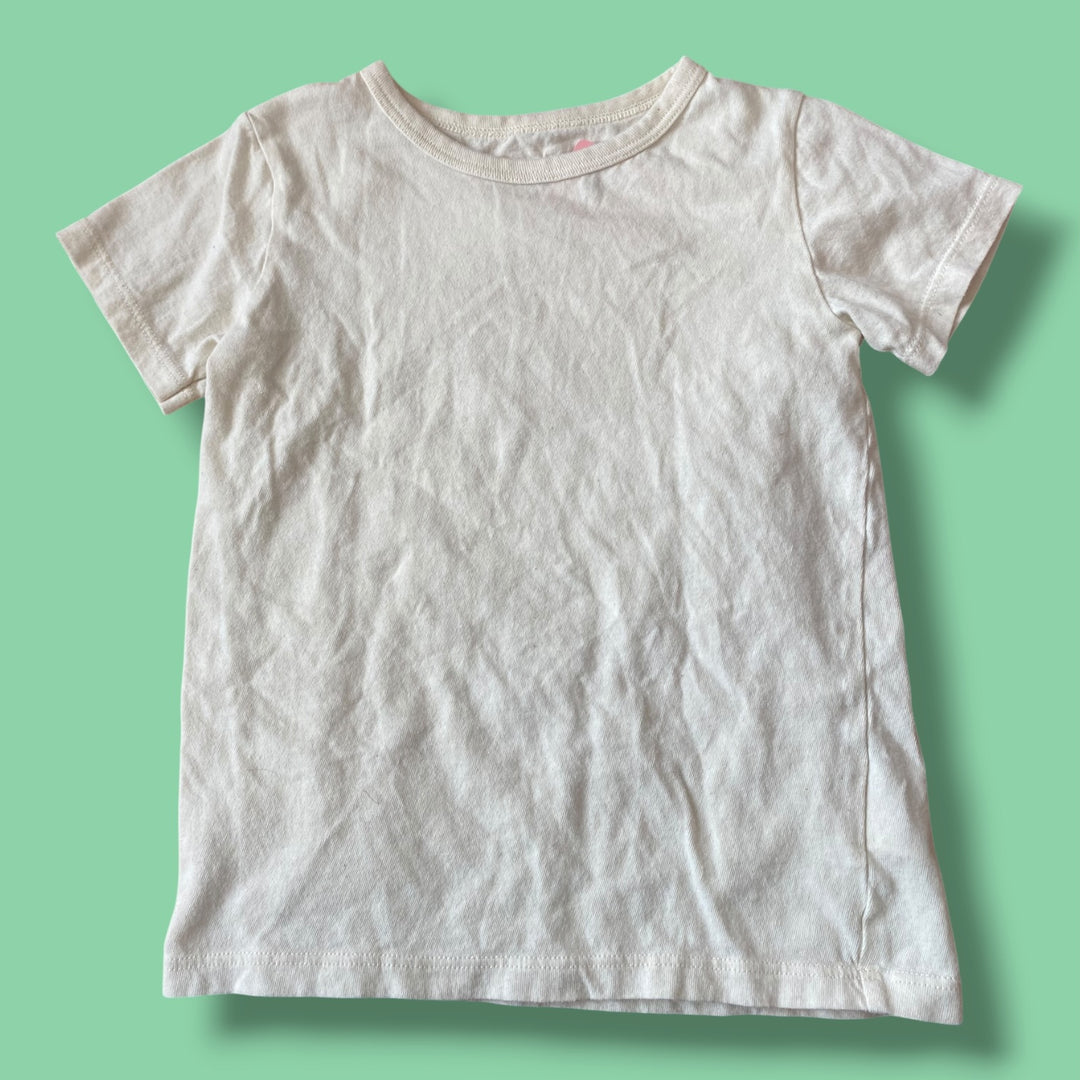 Cream Mini Mioche Shirt, 3-4Y