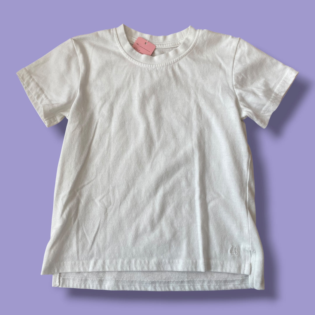 White Little Bipsy Shirt, 3-4y