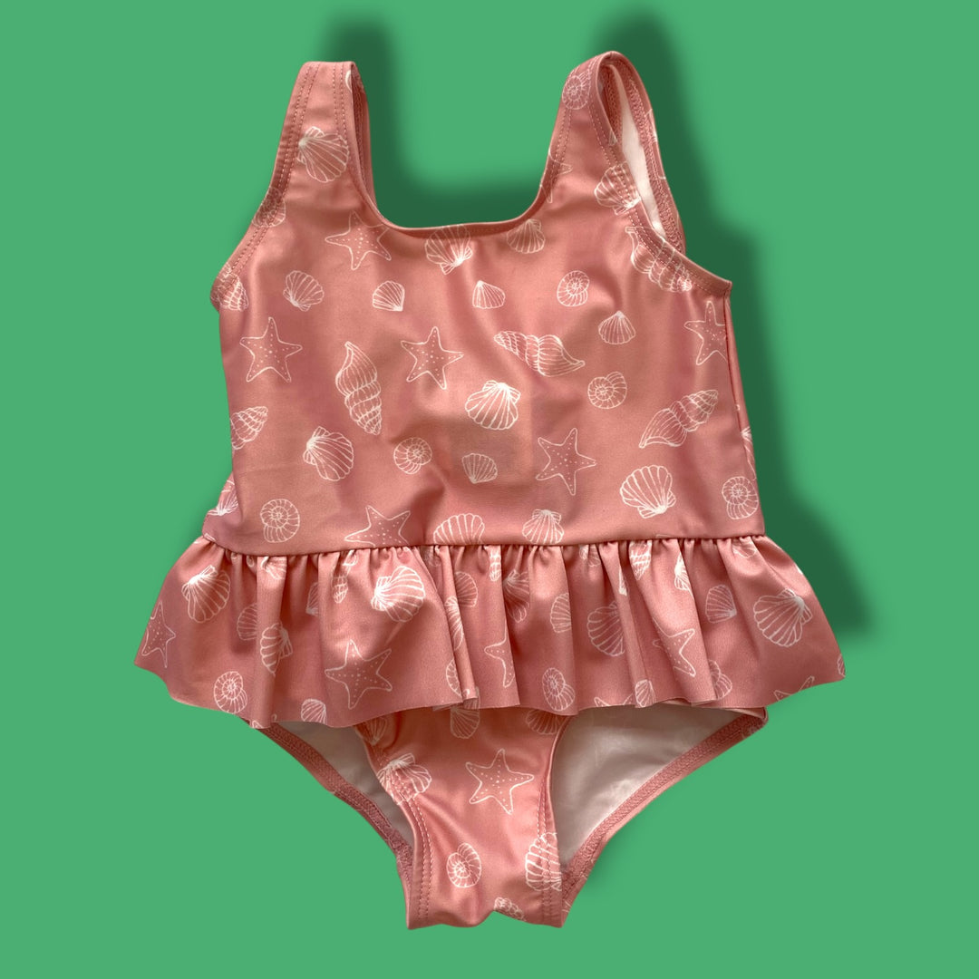 pink h&amp;m swimsuit, 9-12m