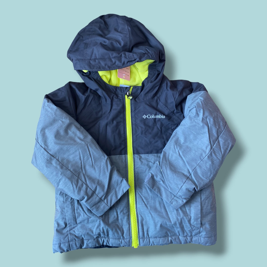 Black/Grey Columbia Lined Jacket, 3Y