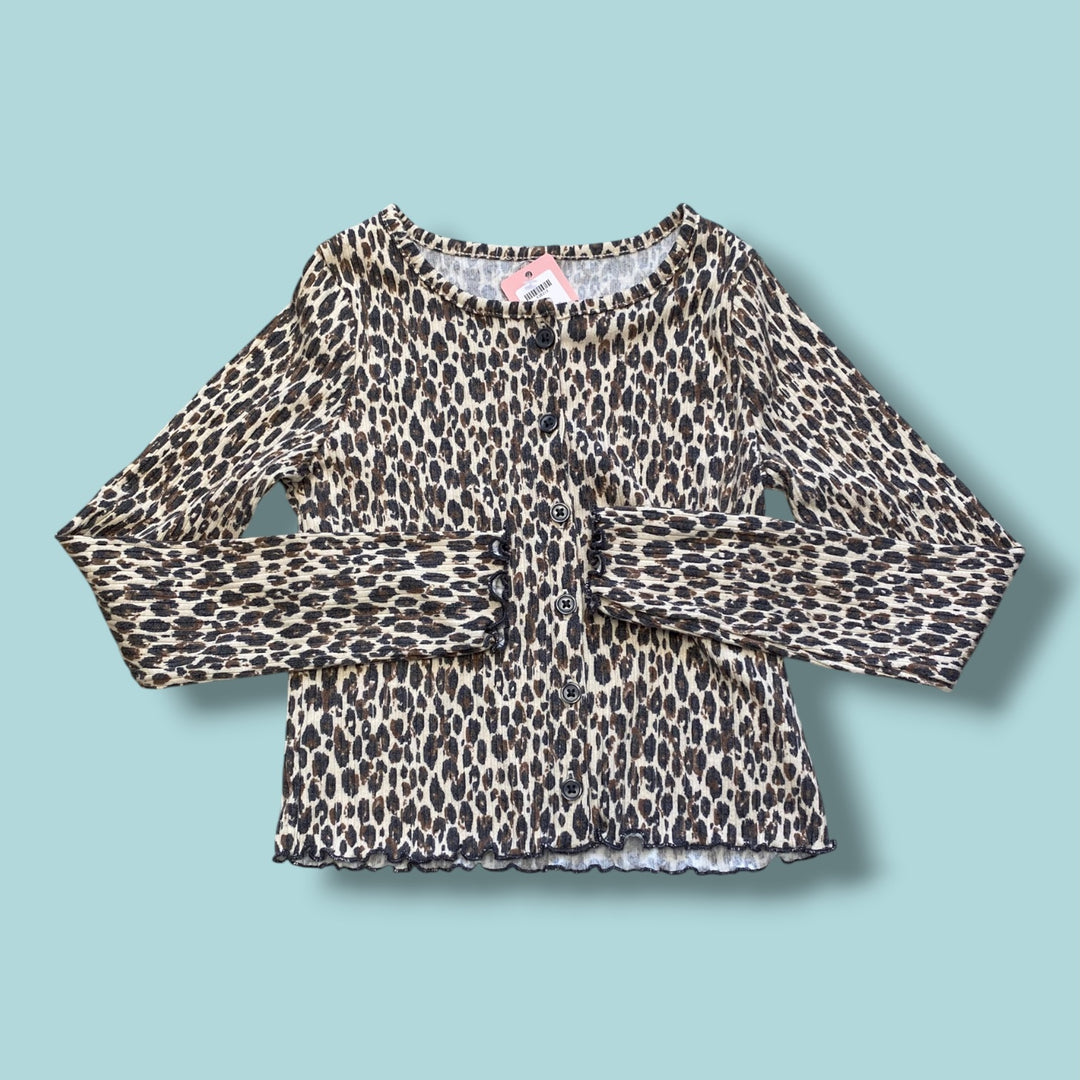 brown h&amp;m button top, 5y