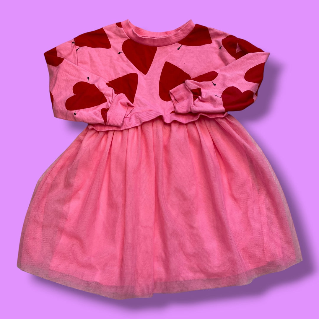 pink carters heart dress, 5y