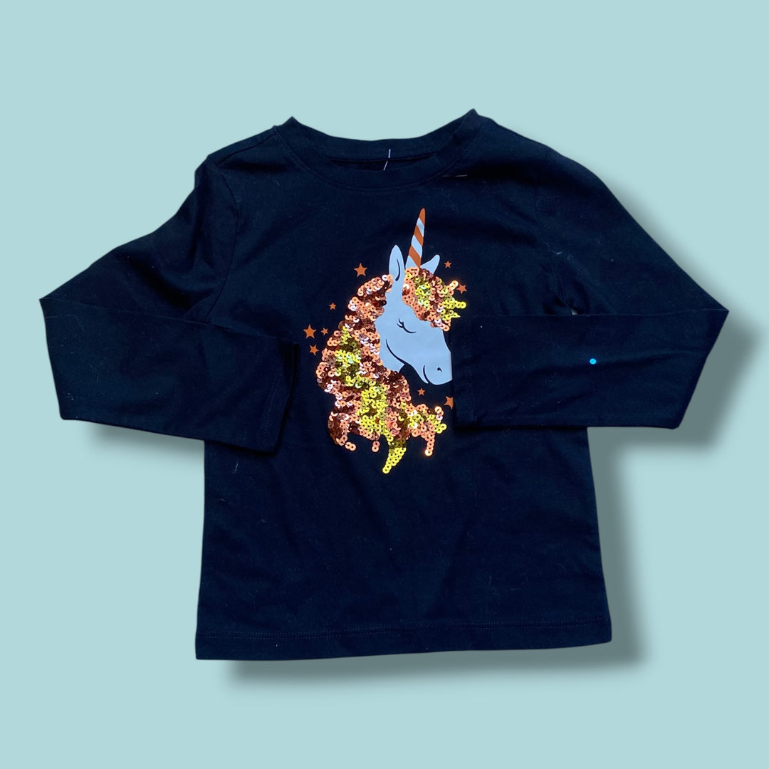 black wonder nation long sleeve, 4/5y