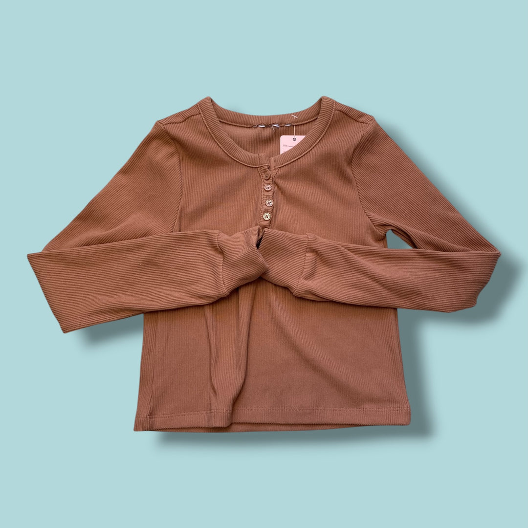 brown  long sleeve, 6y