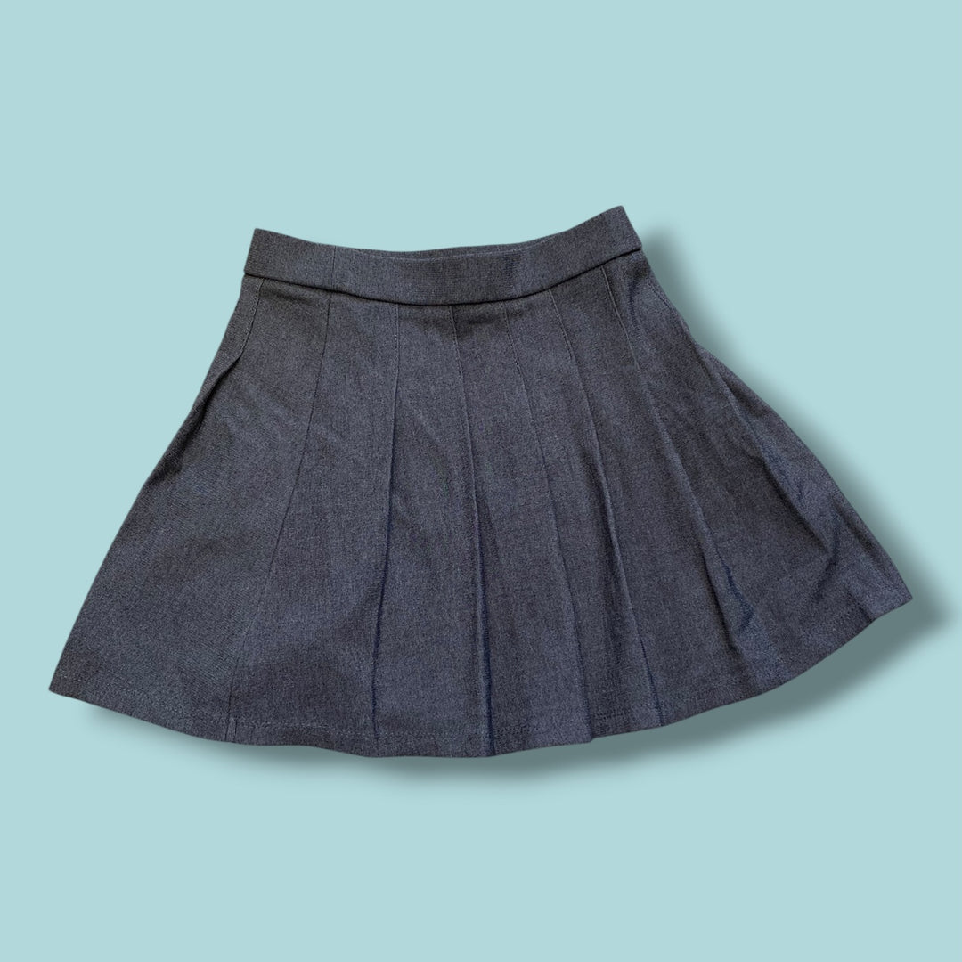 grey  skirt, 7-8Y