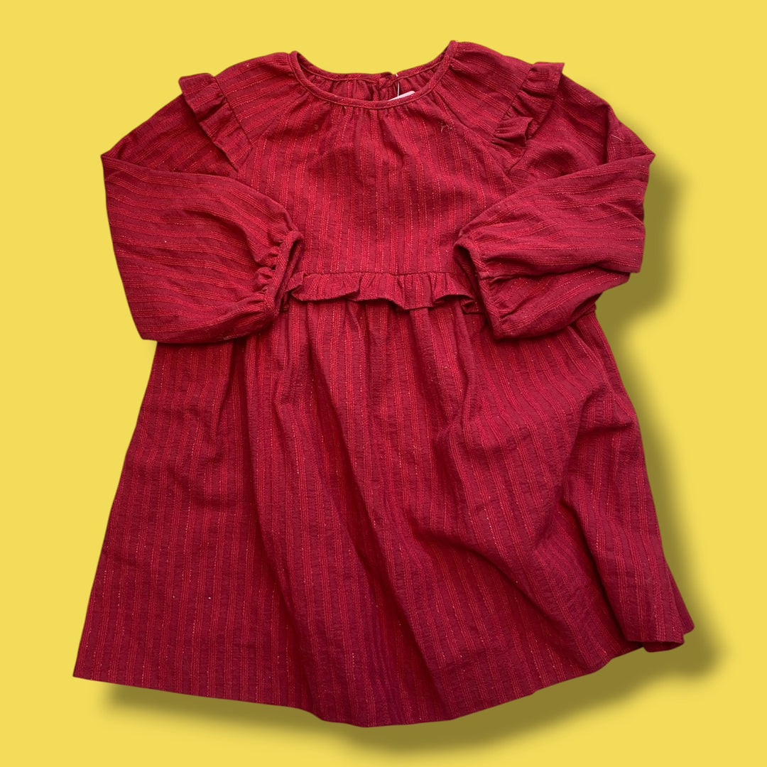 red zara dress, 4T