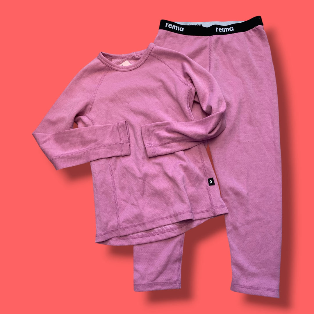 pink reima  2 piece set, 4/5y