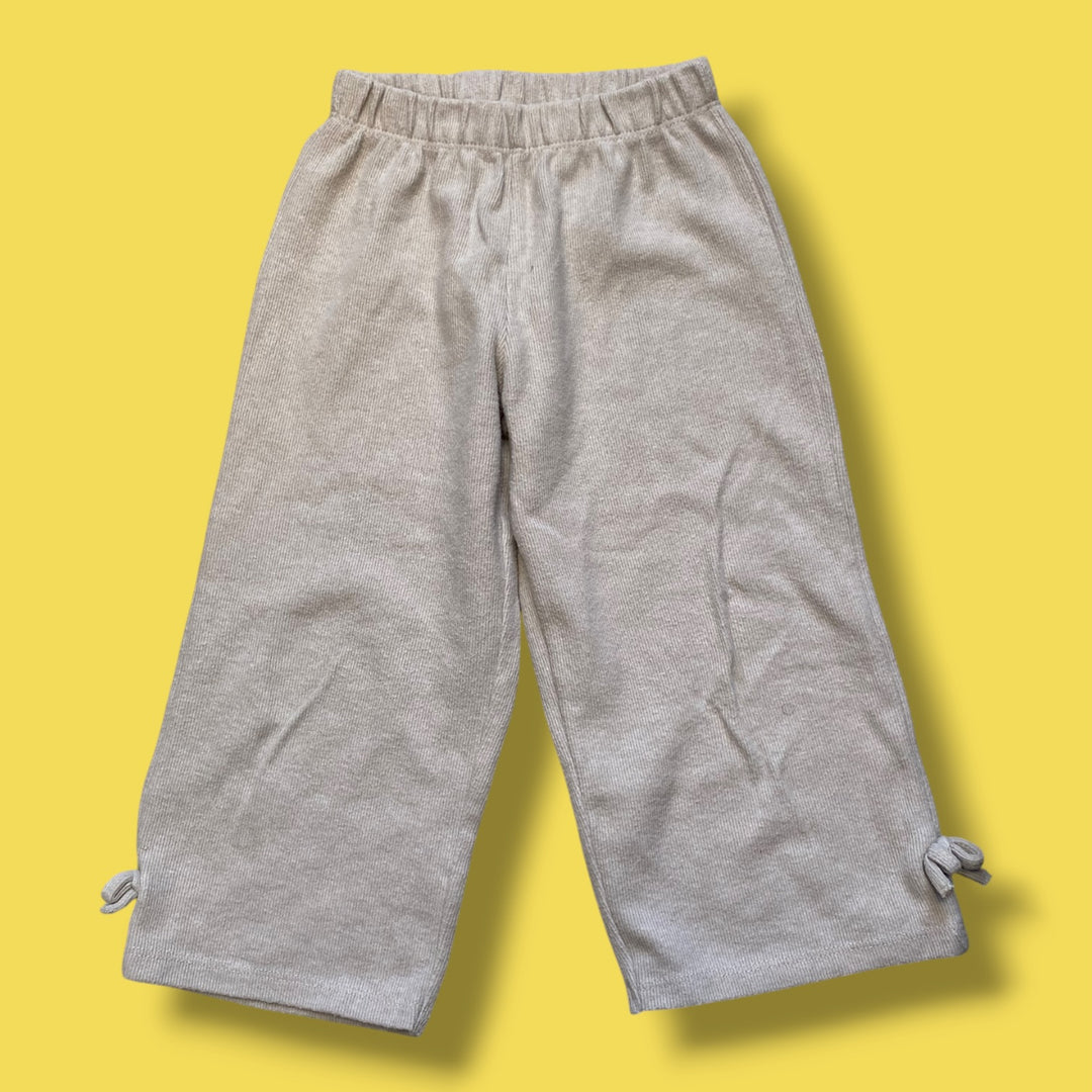 beige Zara wide leg pant, 4/5y