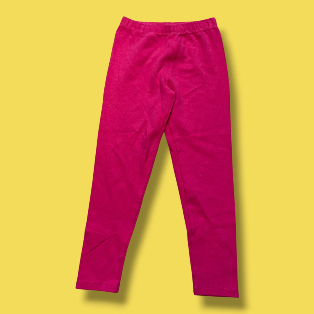 pink  leggings, 5/6y