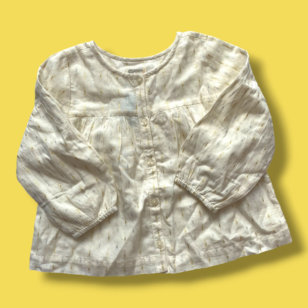 White Gymboree Long Sleeve, 2T