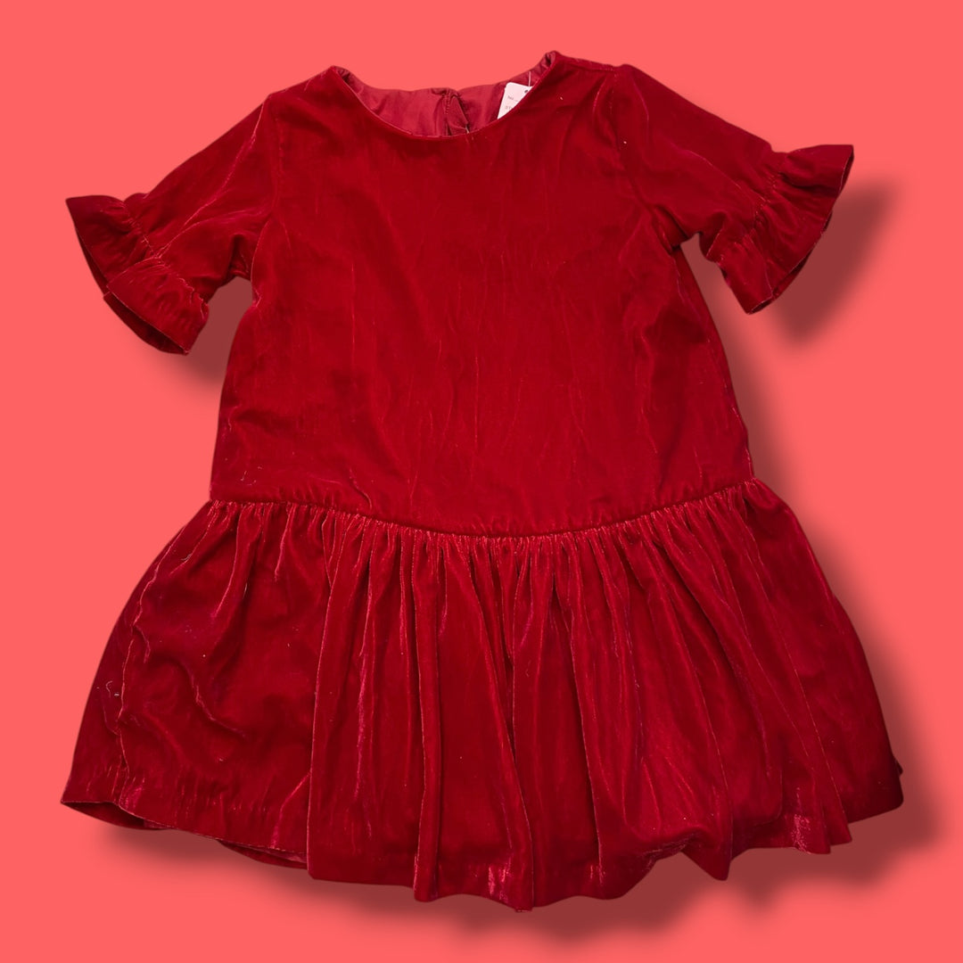red gymboree velour dress NWT, 6y