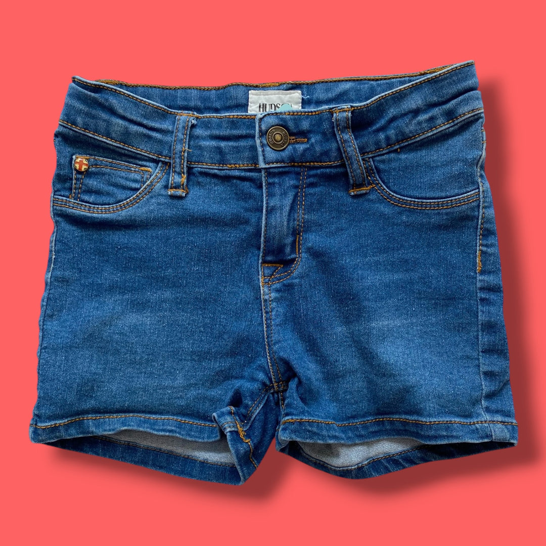 Blue Hudson Denim Shorts, 7Y