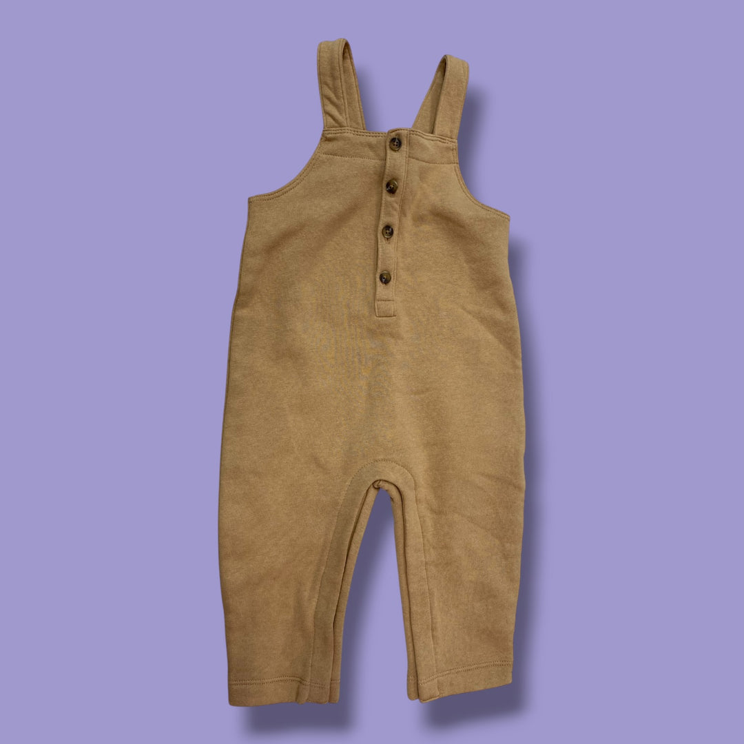 Tan Old Navy Overalls, 12-18m