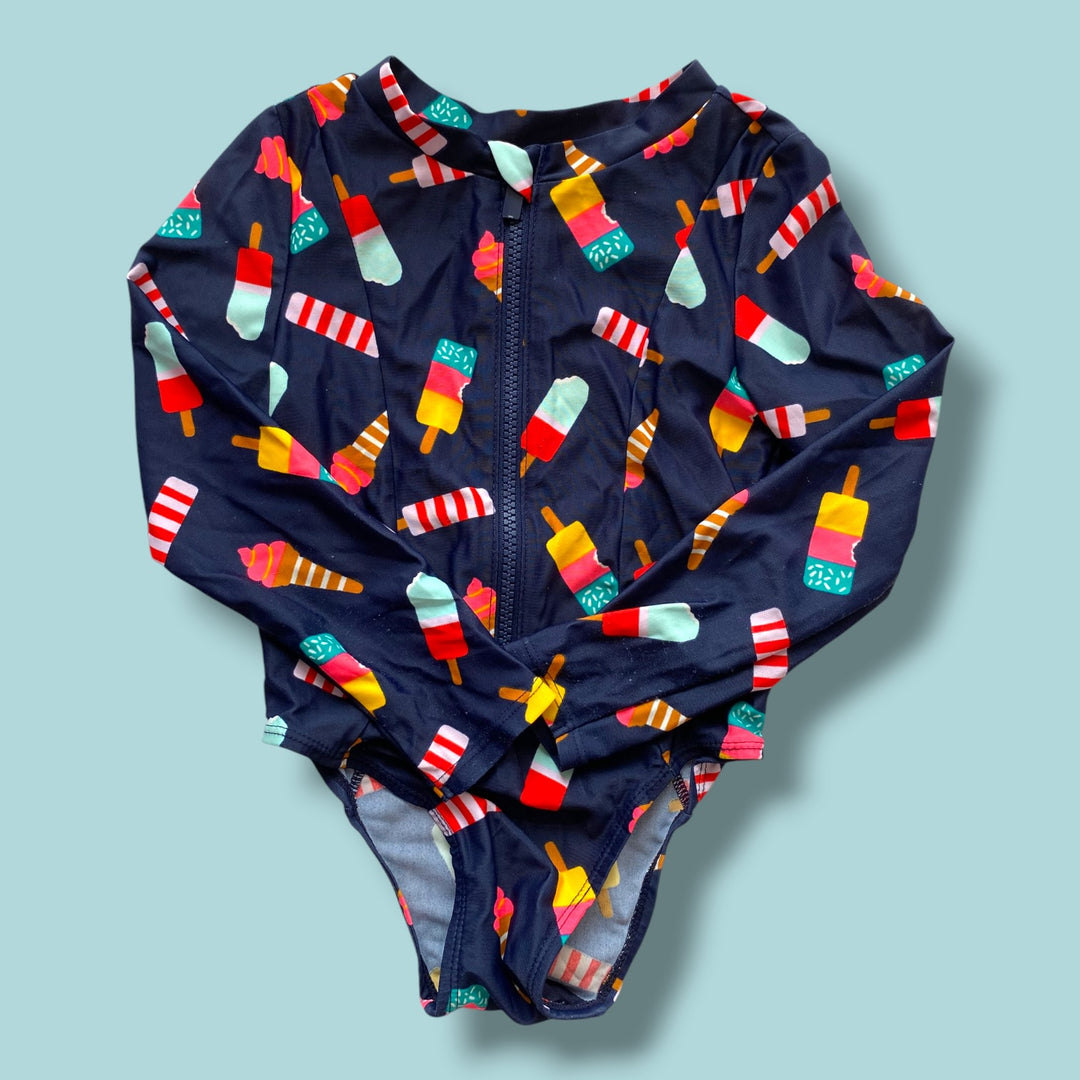 dark blue Old Navy swimsuit, 4T