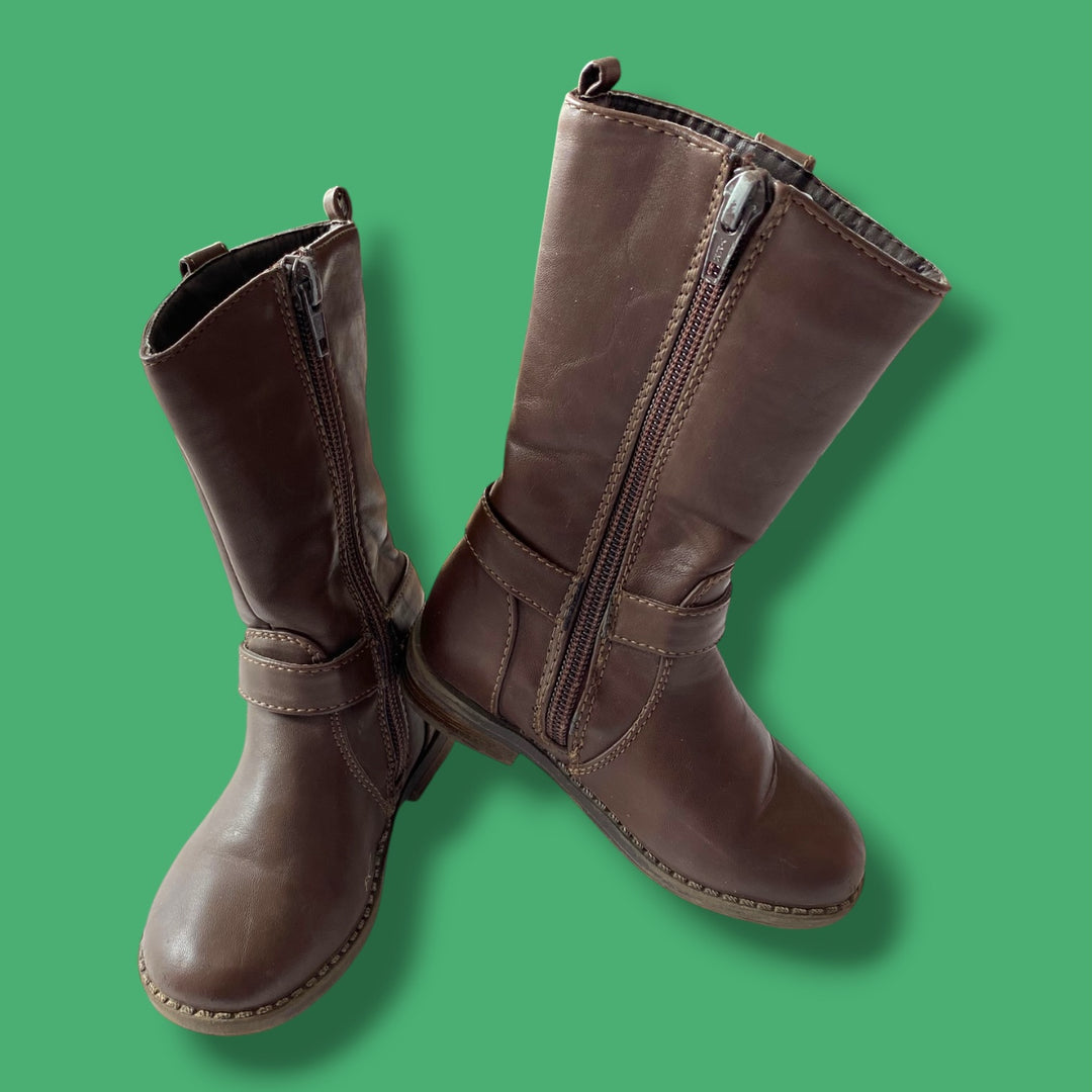 Brown Joe Fresh faux leather Boots, 7.0