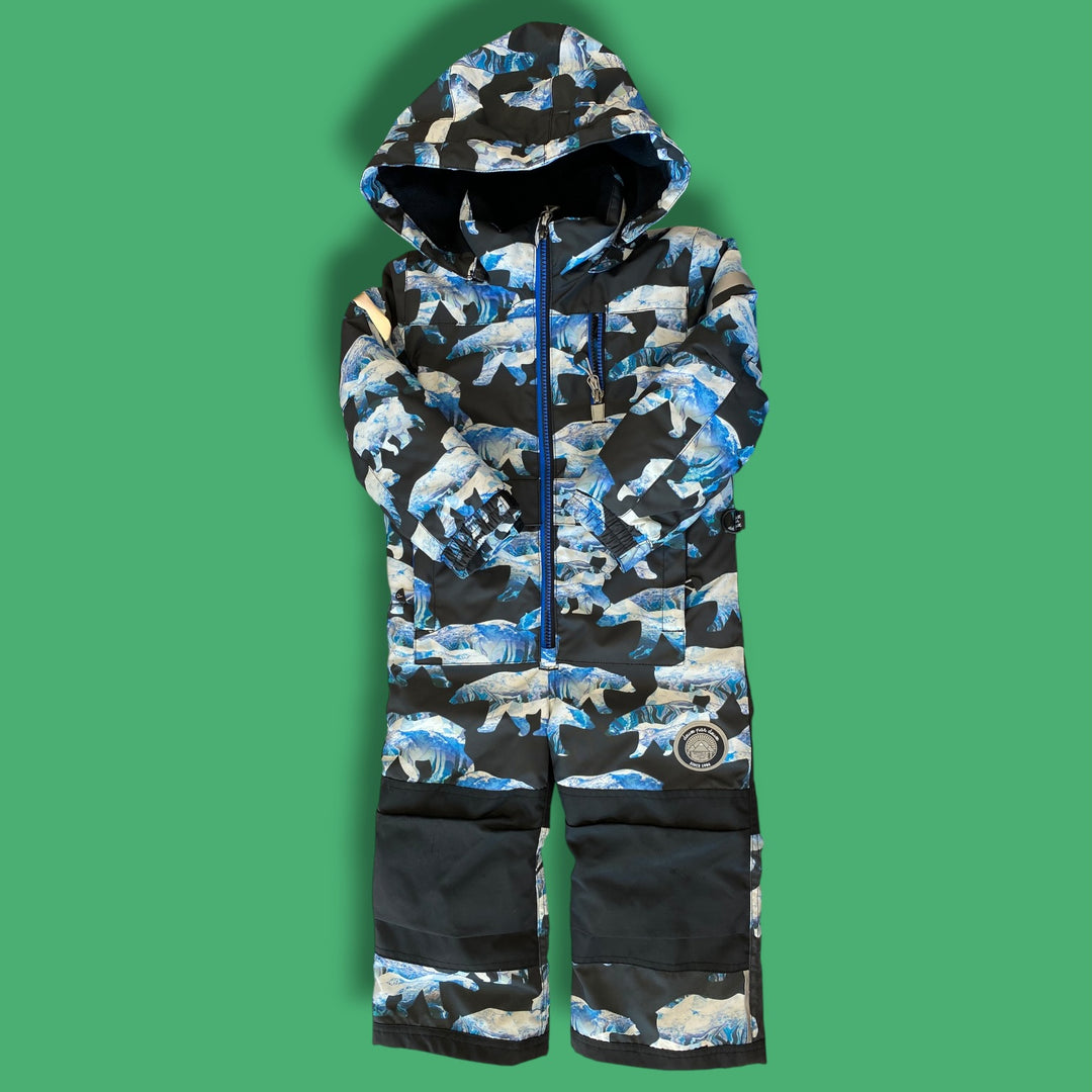 Blue/Black Deux par Deux one piece, 4Y