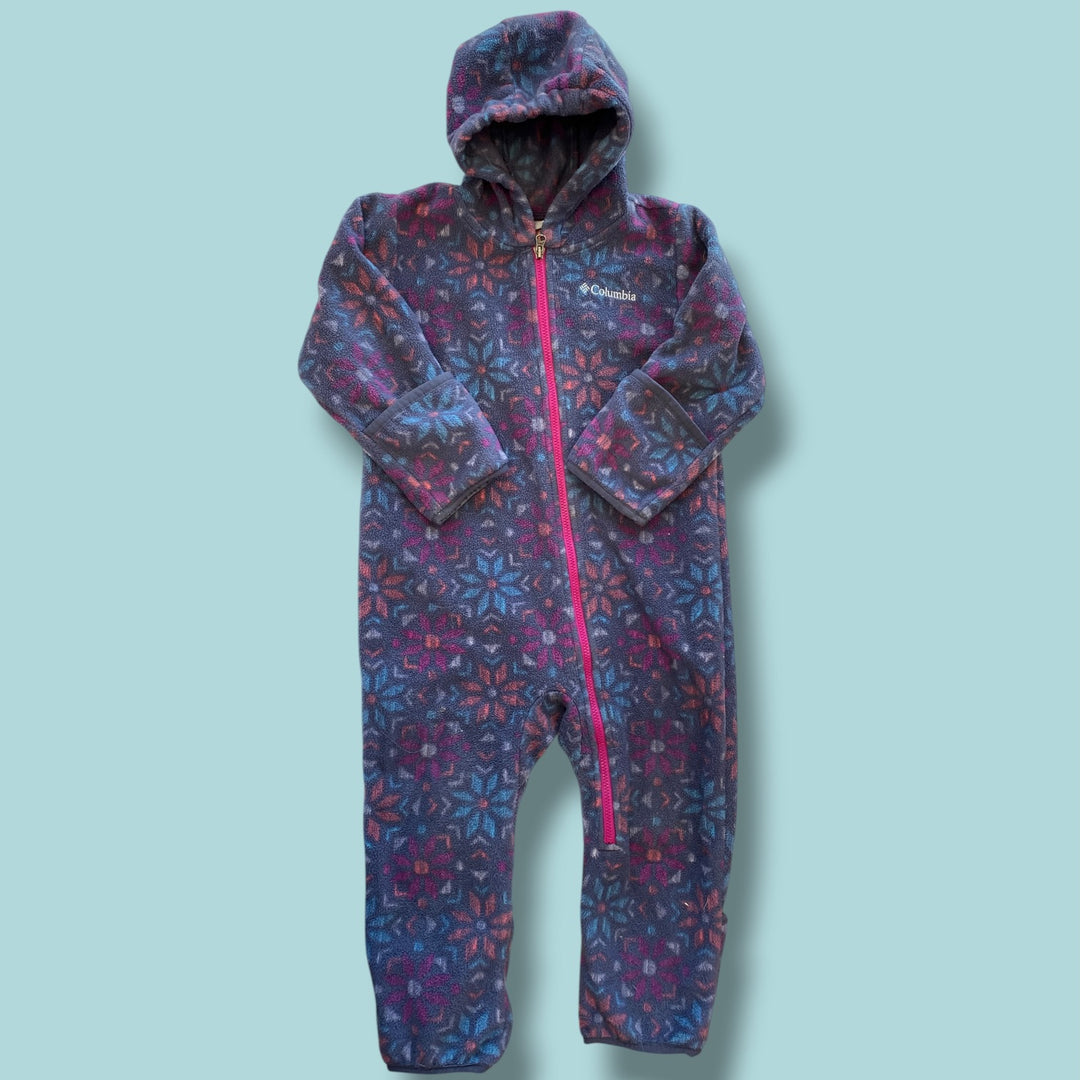 Purple Columbia Fleece Suit, 18-24m