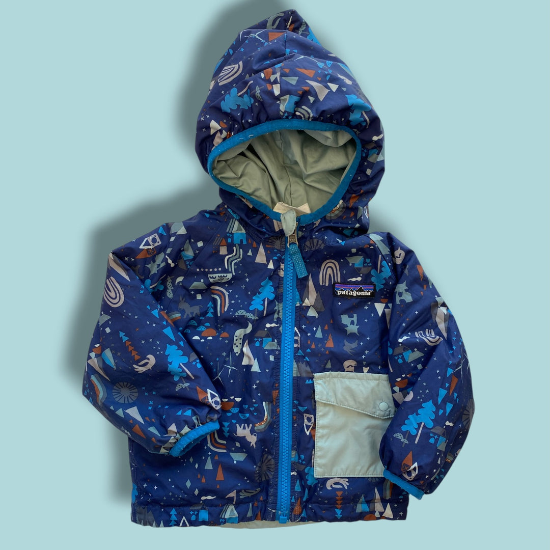 Blue Patagonia Reversible Jacket, 6-12m