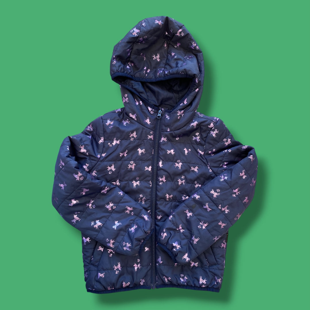 Purple Joe Fresh Puffer Jacket, 7-8Y