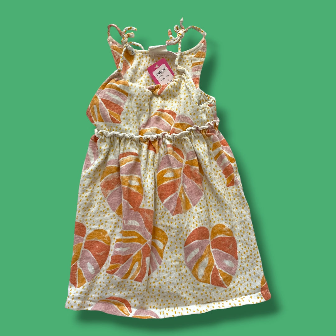 White Zara Dress, 3-4Y