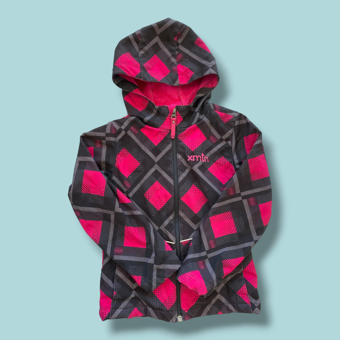 Black/Pink XMTN Lined Jacket, 6Y