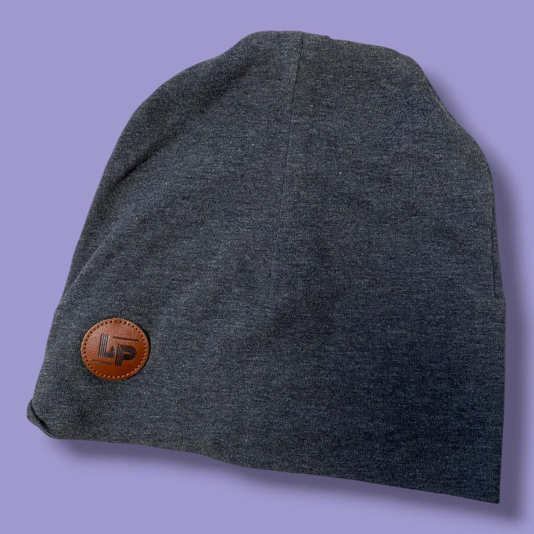 Grey L&amp;P Beanie, 12-24m