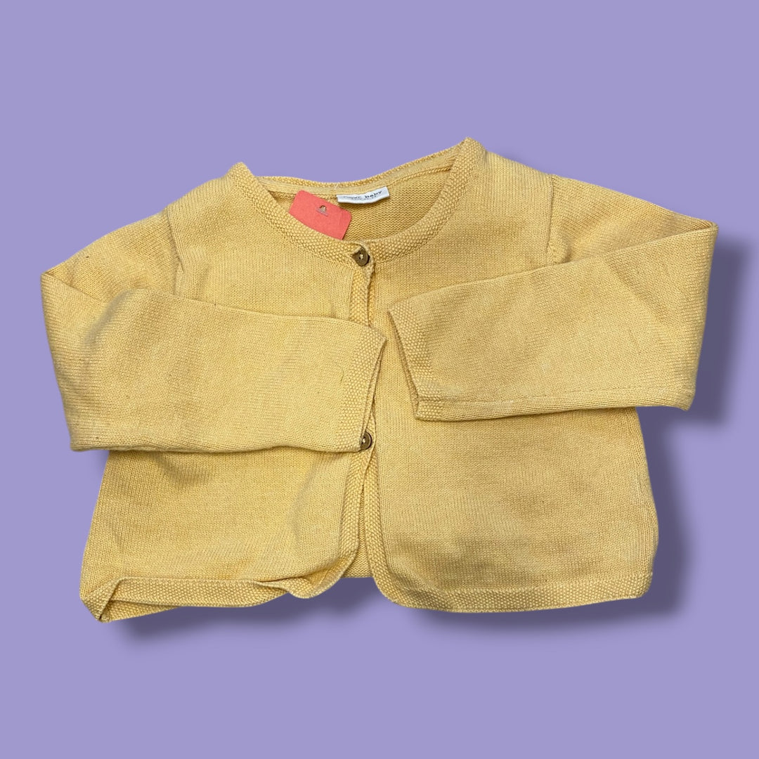 Yellow Next Cardigan, 12-18m