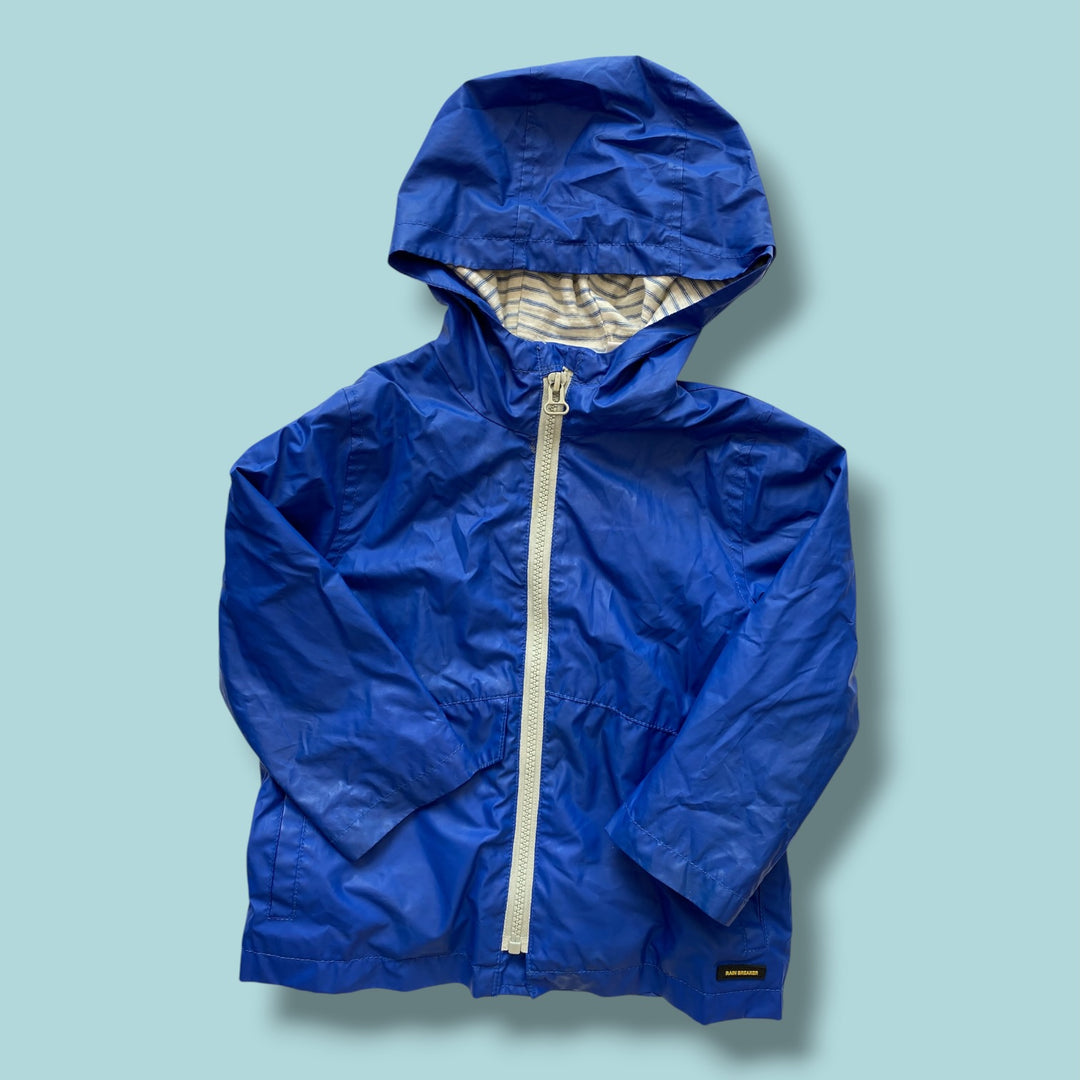 blue Zara rain jacket, 2-3Y