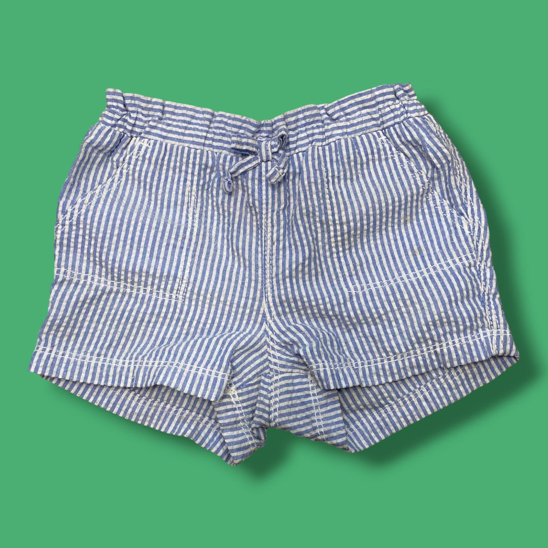 Blue/White Old Navy Shorts, 6-12m