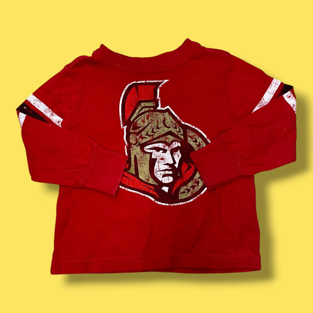 Red Senators Long SLeeve, 2T