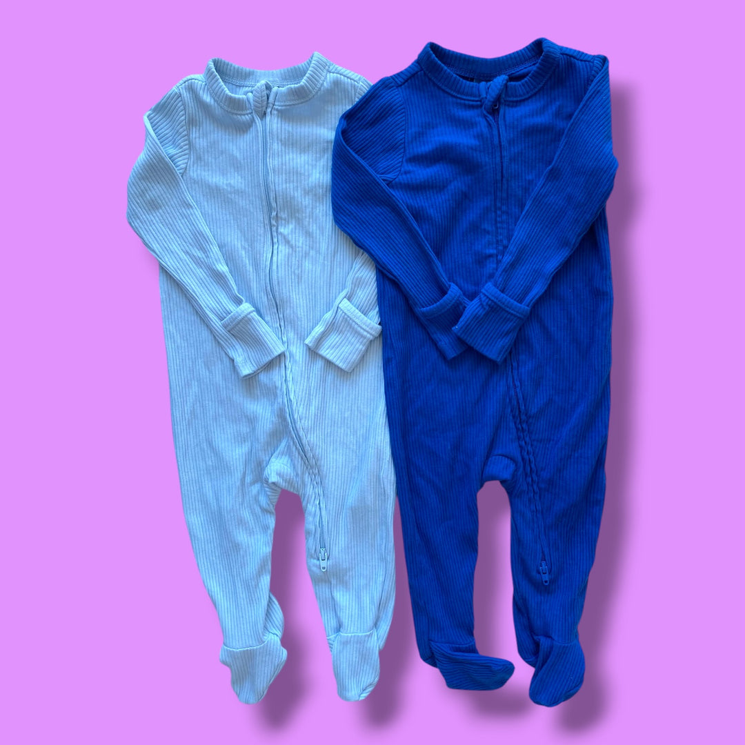 Blue Old Navy Set of 2 Sleepers, 6-9m
