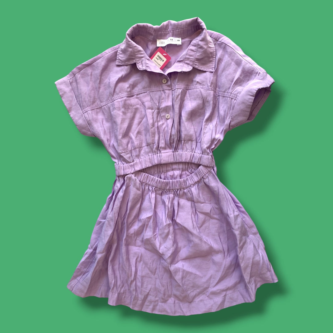 Purple Zara Romper, 6-7Y