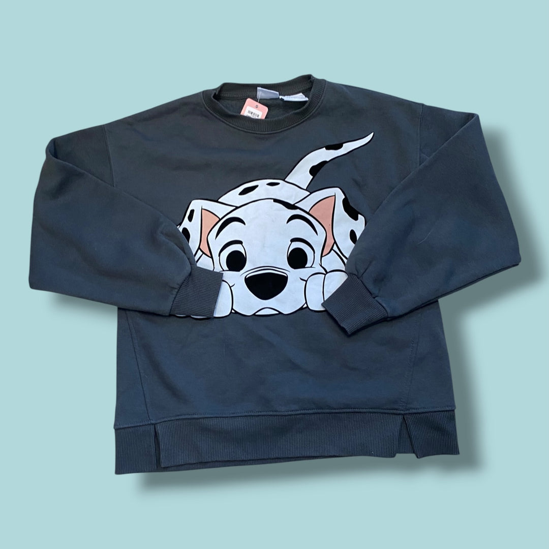 black zara dalmation sweatshirt, 10y