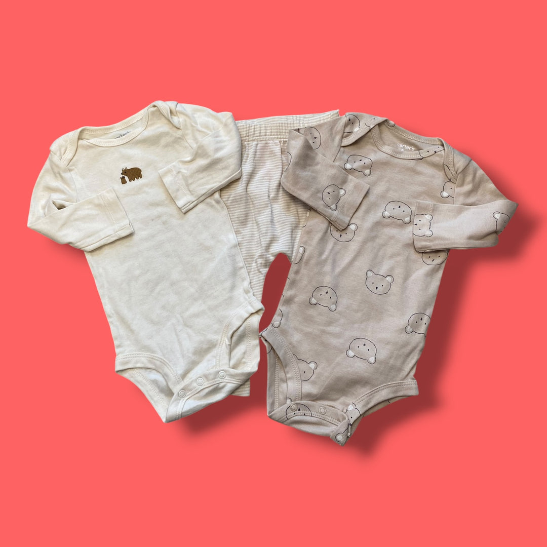 Tan Carters 3 piece Set, 6m