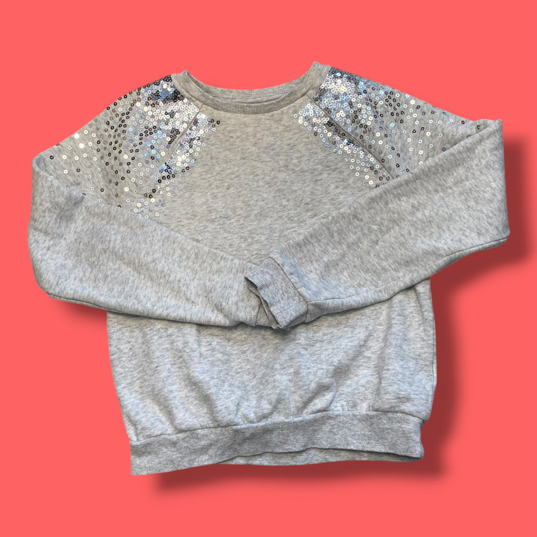 grey h&amp;m sweatshirt, 8-10y