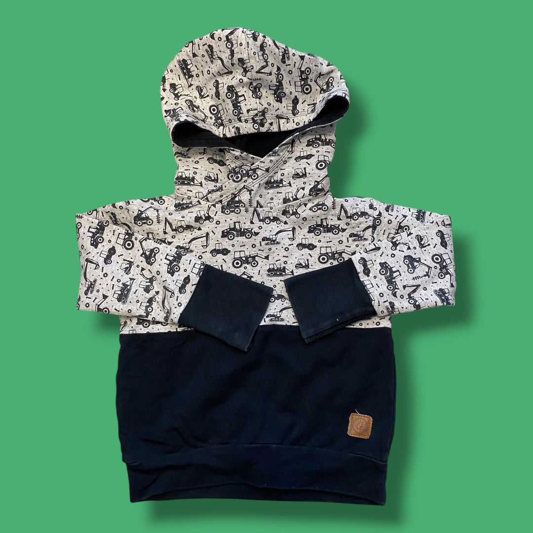grey gingersnap threads sweatshirt handmade, 3t