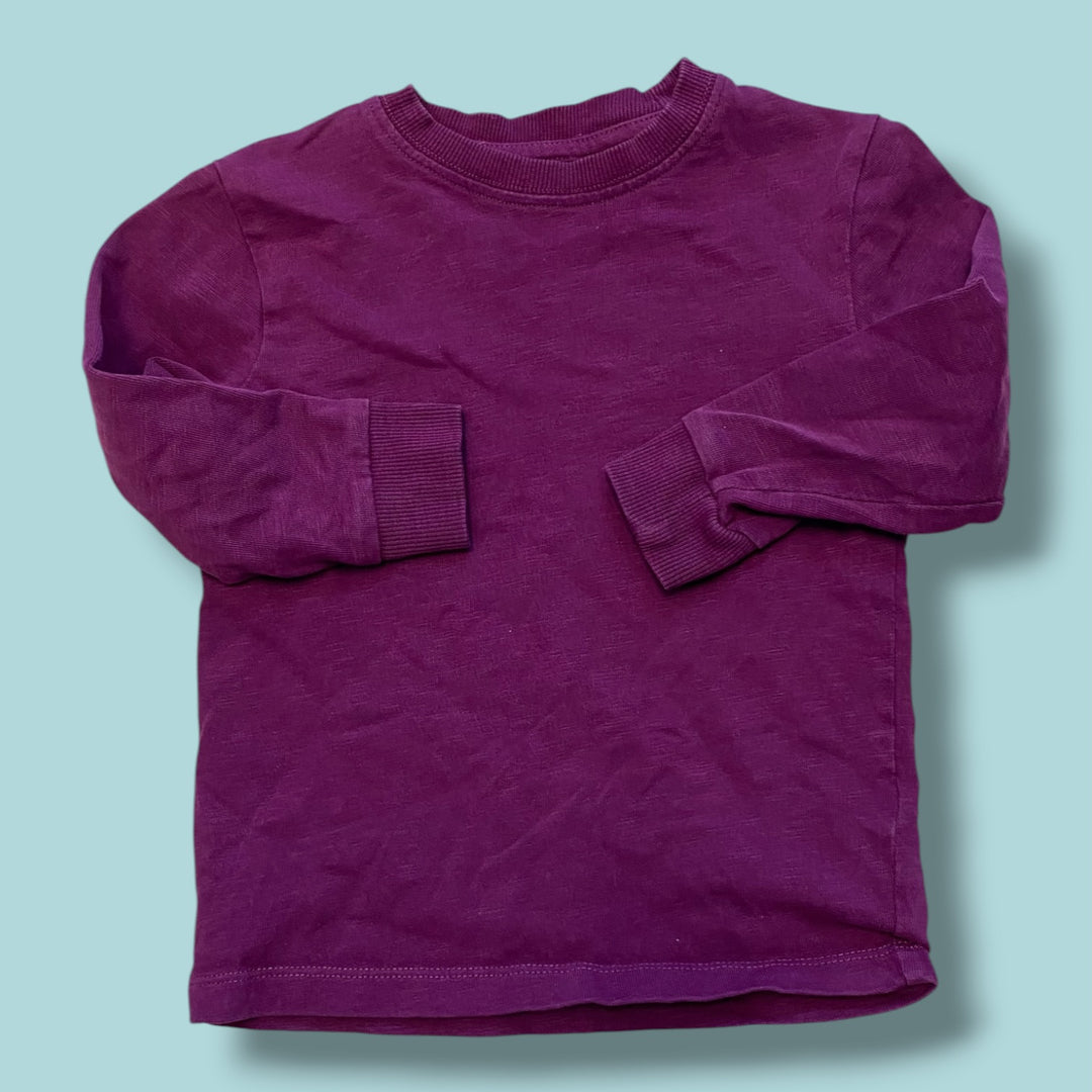 burgundy Next long sleeve, 3t