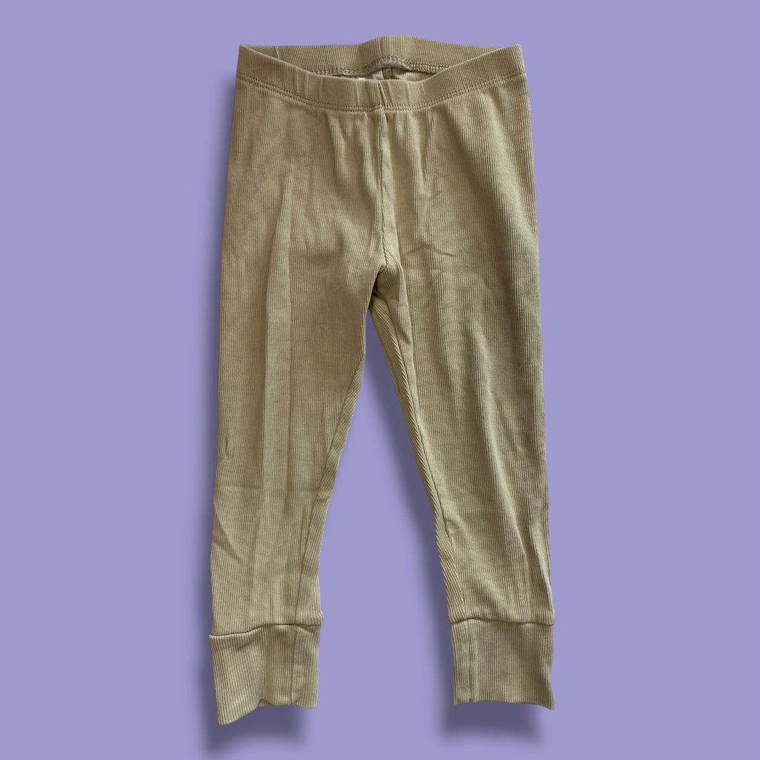 beige H&amp;M legging, 2Y