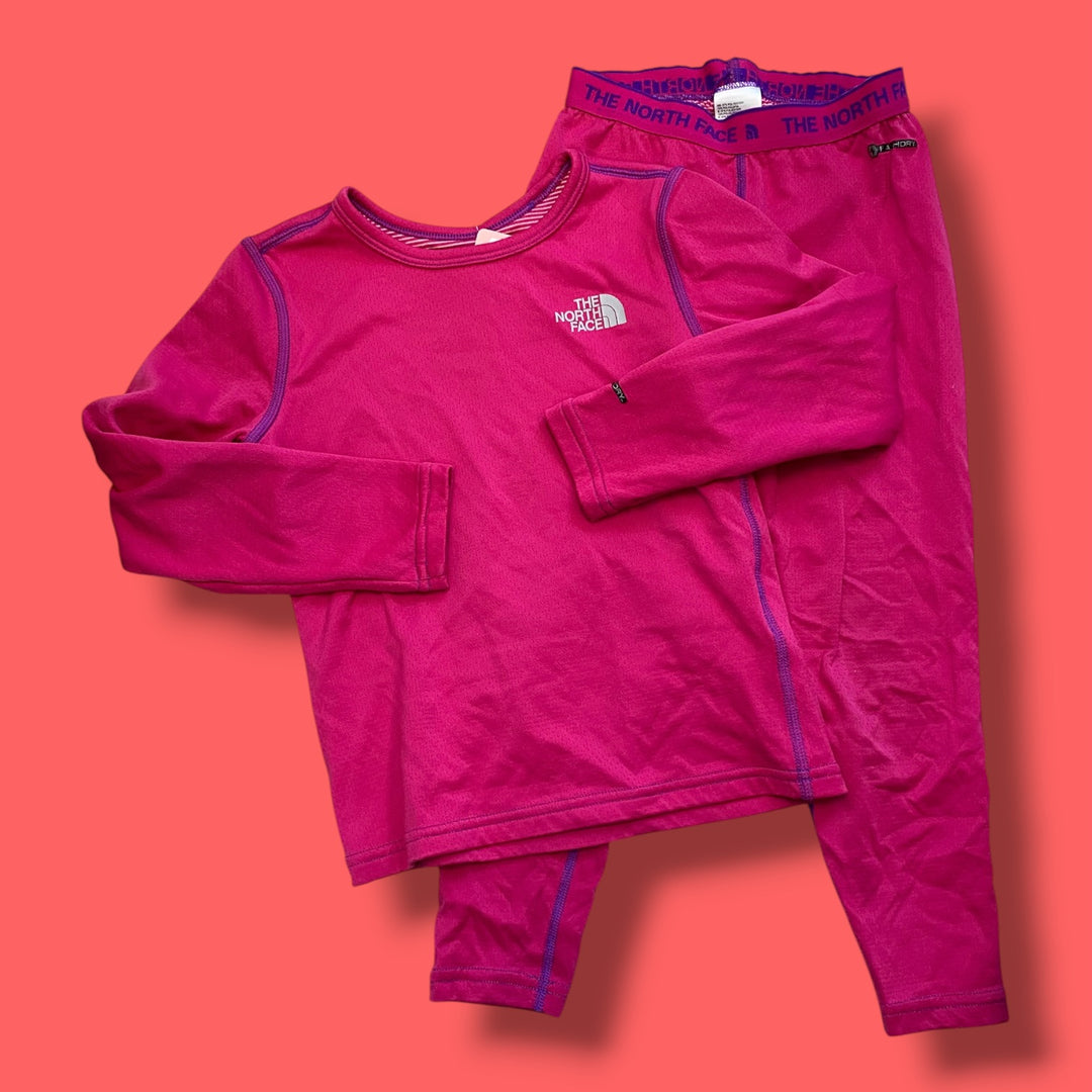 pink north face baselayer, 6y