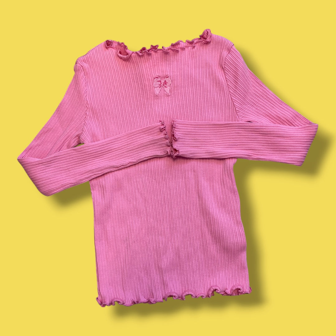 pink h&amp;m long sleeve, 6-8y