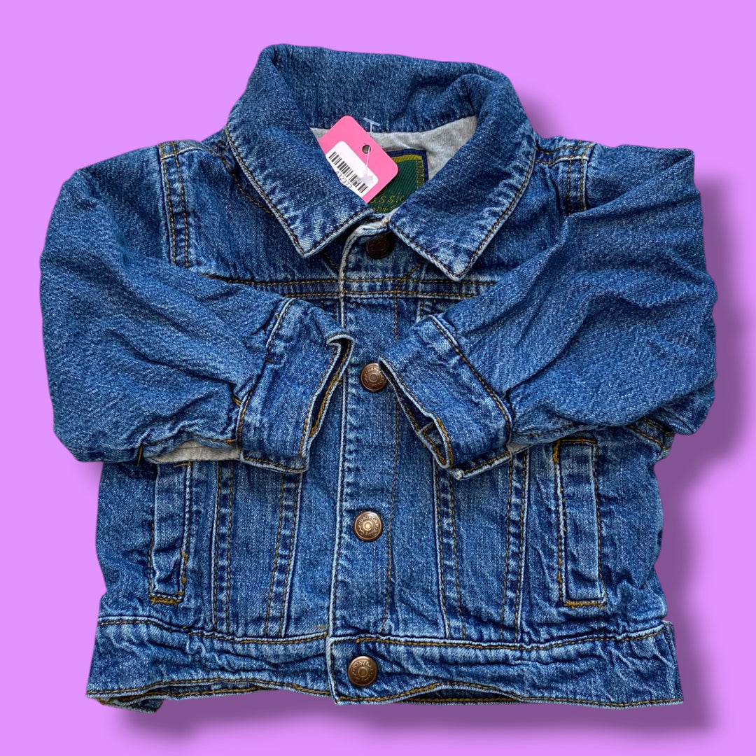 blue Gap vintage denim jacket, 0-3m