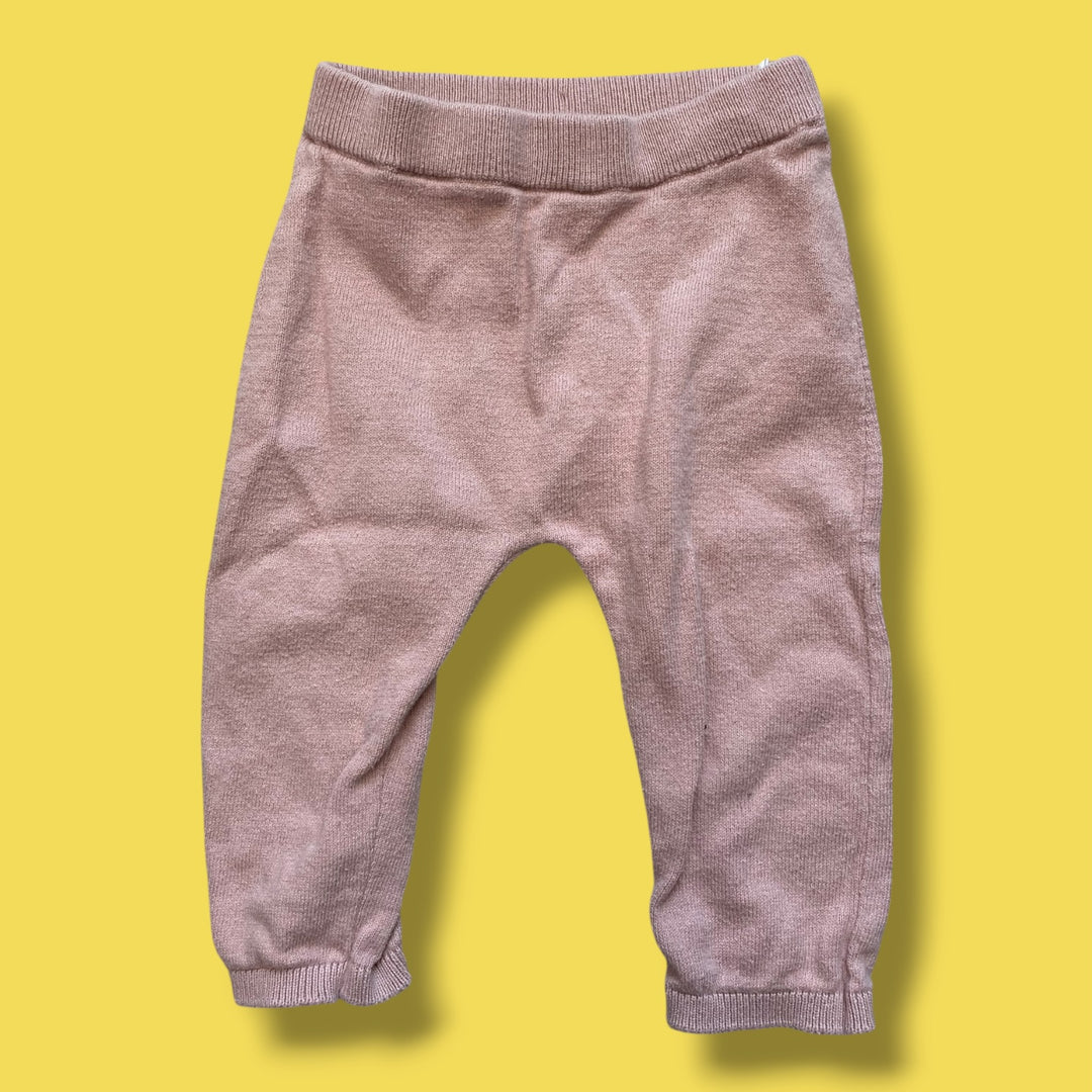 blush H&amp;M Knit pants, 6-9m