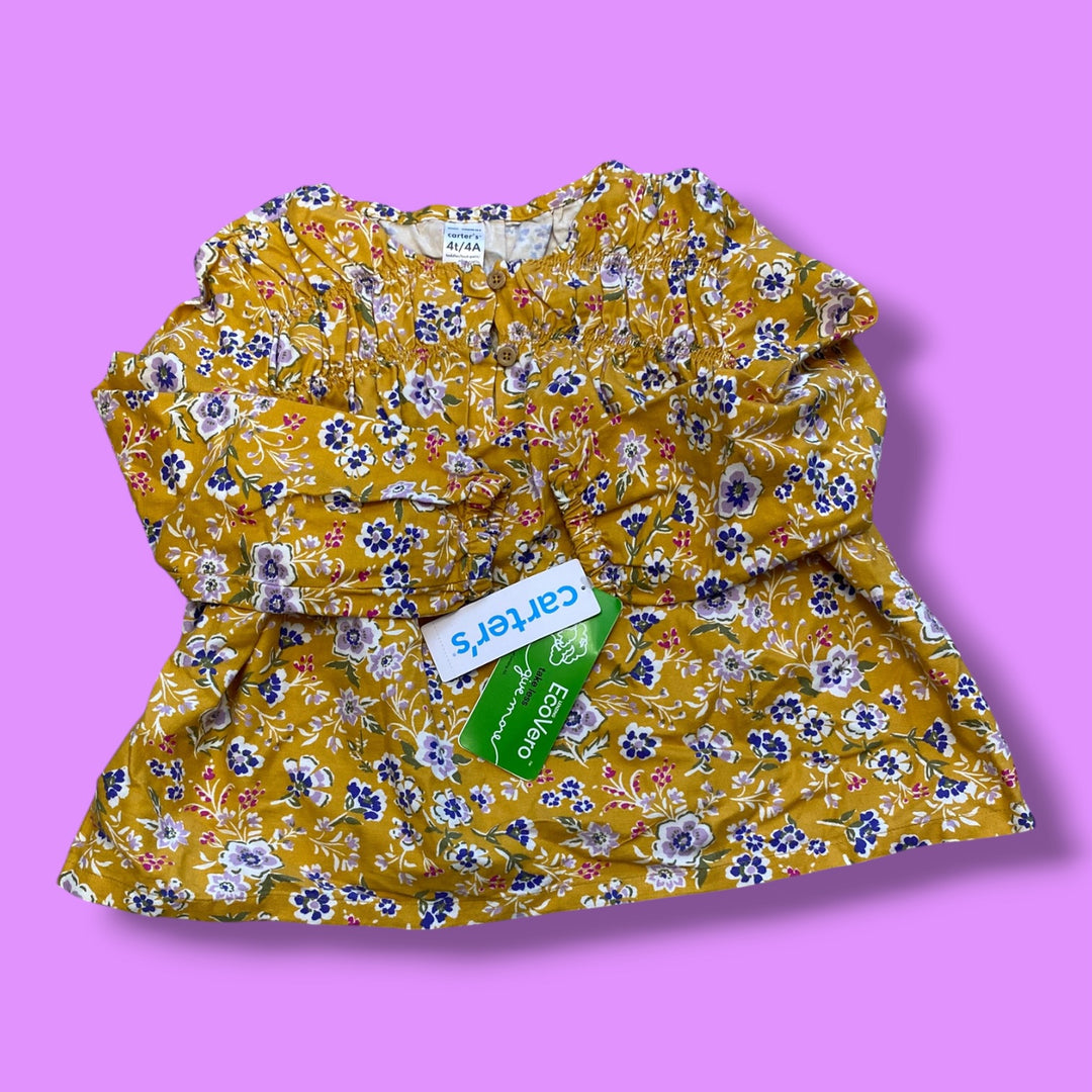 yellow carters shirt NWT, 4y